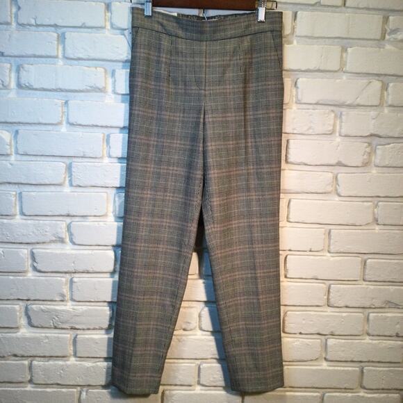 Aritzia Babaton Womens Conan Pant in Glencheck Plaid pockets 2 NWT - Picture 3 of 9